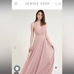 Jenny Yoo Size 2 Ryan Bridesmaid Dress in Soft Blush